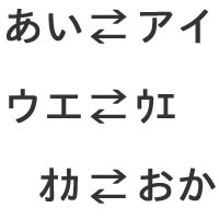ひらがな・カタカナ変換